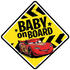 Semn de avertizare Baby on Board Cars Seven SV9610