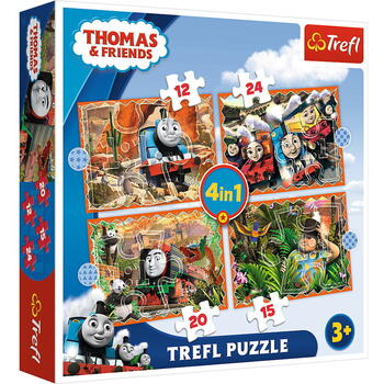 Puzzle Trefl 4in1 Thomas Calatorie In Jurul Lumii
