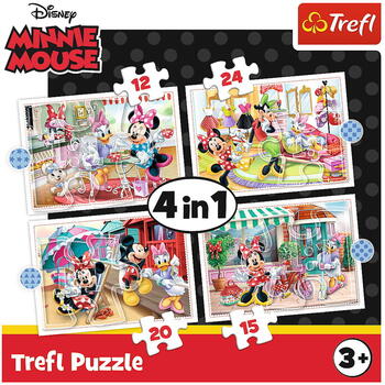 Puzzle Trefl 4in1 Minnie Mouse Si Prietenii Ei