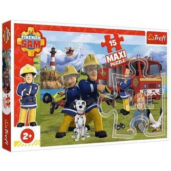 Puzzle Trefl 15 Maxi Pompierul Sam In Actiune