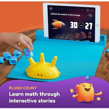 Jucarie educativa Plugo Stem Pack - Count, Letters si Link, Sistem interactiv bazat pe Realitatea Augmentata Shifu Shifu026