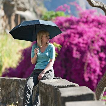 Lifeventure Umbrela de Ploaie 3 in 1 cu Protectie UV si Antivant