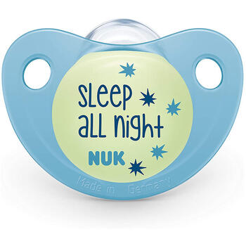NUK Suzeta Night & Day silicon M2, bleu 6-18 luni