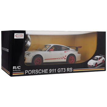 Rastar Masina Cu Telecomanda Porsche Gt3 Alb Cu Scara 1 La 14