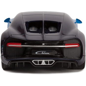 Rastar Masina Cu Telecomanda Bugatti Chiron Albastru Cu Scara 1 La 24