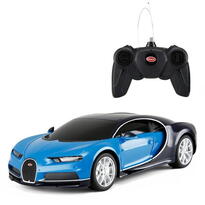 Masina Cu Telecomanda Bugatti Chiron Albastru Cu Scara 1 La 24