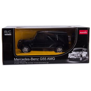 Rastar Masina Cu Telecomanda Mercedes-benz G55 Negru Cu Scara 1 La 24