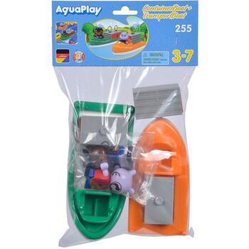 Set AquaPlay 2 barci cu container si 2 figurine