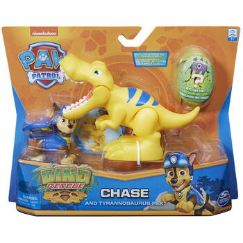 Spin Master Patrula Catelusilor Set Figurina Catelus Chase Si Dinozaurul T-rex