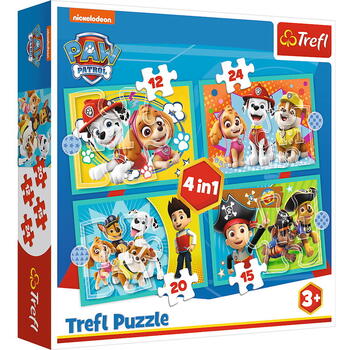 Puzzle Trefl 4in1 Patrula Catelusilor