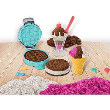 Spin Master Kinetic Sand Set Inghetata Si Prajiturele Colorate Si Parfumate