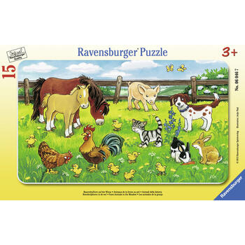 Ravensburger Puzzle Animale Pe Pajiste, 15 Piese