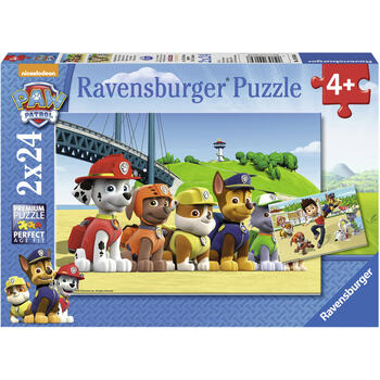 Ravensburger Puzzle Patrula Catelusilor, 2x24 Piese