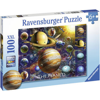 Ravensburger Puzzle Planete, 100 Piese RVSPC10853