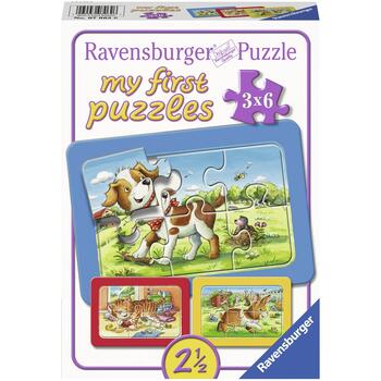 Ravensburger Puzzle Animalute, 3x6 Piese