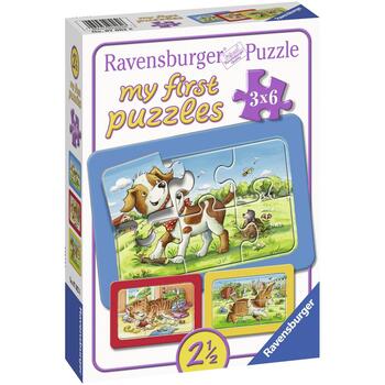 Ravensburger Puzzle Animalute, 3x6 Piese