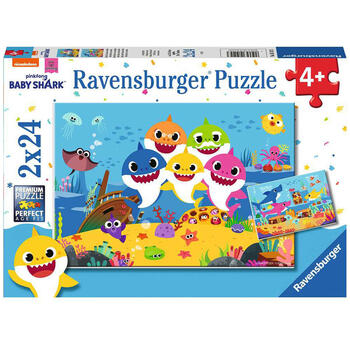 Ravensburger Puzzle Baby Shark, 2x24 Piese