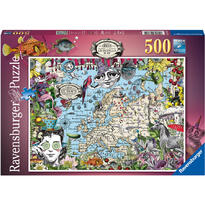 Puzzle Harta Europei, 500 Piese