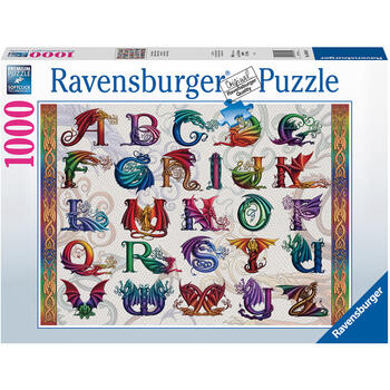 Ravensburger Puzzle Alfabet Dragon, 1000 Piese