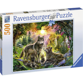 Ravensburger Puzzle Familia Lupilor, 500 Piese