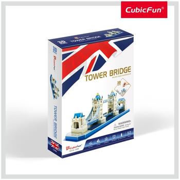 Cubicfun Puzzle 3d Tower Bridge (nivel Mediu 52 Piese)