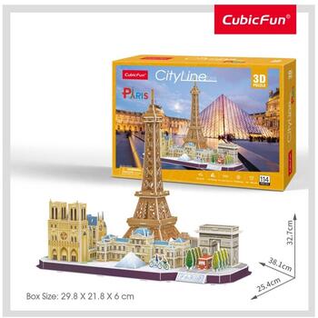 Cubicfun Puzzle 3d Paris 114 Piese