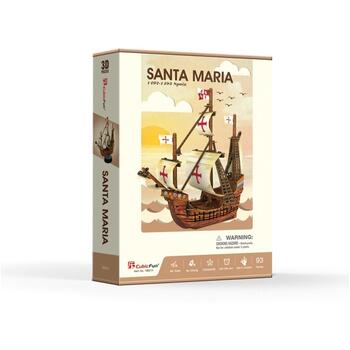 Cubicfun Puzzle 3d Nava Santa Maria 93 Piese