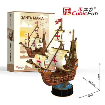 Cubicfun Puzzle 3d Nava Santa Maria 93 Piese