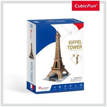 Cubicfun Puzzle 3d Turnul Eiffel (nivel Mediu 39 Piese)