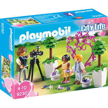 Playmobil Copii Cu Flori Si Fotograf