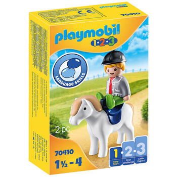 Playmobil 1.2.3 Baietel Cu Ponei