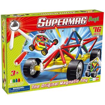 Supermag Maxi Wheels - Set Constructie 76 Piese