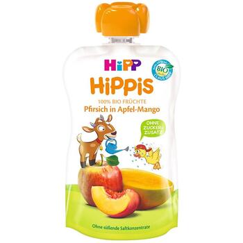 Piure HiPP Hippis mar, mango, piersica 100 gr