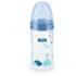 NUK Biberon New Classic 150 ml, tetina silicon 0-6 luni bleu