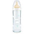 NUK Biberon New Classic sticla 240 ml, tetina latex 0-6 luni alb