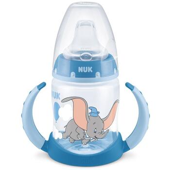 NUK Biberon First Choice PP 150 ml, cu toarte si tetina de invatare Disney Dumbo 6-18 luni