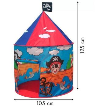 IPLAY Cort de joaca pentru copii, model pirati cu ilustratii grafice