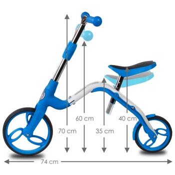 Bicicleta fara pedale/trotineta Sun Baby 007 EVO 360 PRO Blue