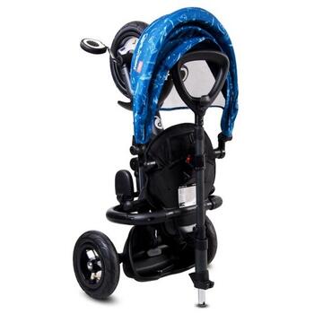 Tricicleta pliabila cu roti gonflabile Sun Baby 014 Qplay Rito - Blue UFO