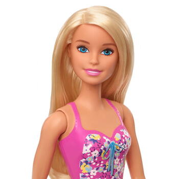 Mattel Papusa Barbie Blonda Cu Costum De Baie In Doua Culori