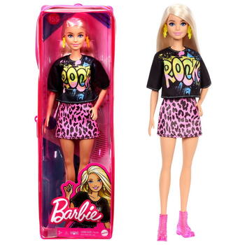 Mattel Papusa Barbie Fashionista Blonda Cu Tinuta De Vara Rock