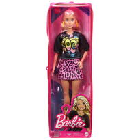 Papusa Barbie Fashionista Blonda Cu Tinuta De Vara Rock