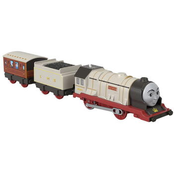 Mattel Thomas Locomotiva Motorizata Personajul Ducele Cu 2 Vagoane Si Accesorii