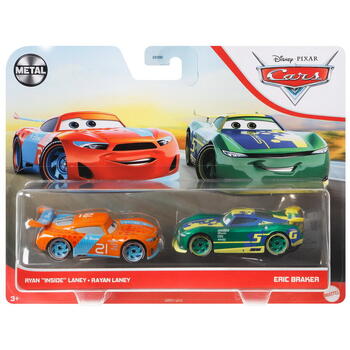 Mattel Cars3 Set 2 Masinute Metalice Rayan Laney Si Eric Braker