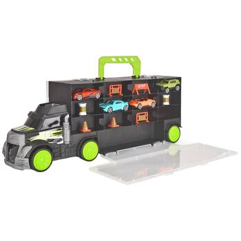 Camion Dickie Toys Carry and Store Transporter cu 4 masinute si accesorii