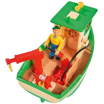Barca Simba Fireman Sam Charlies Fishing Boat cu figurina