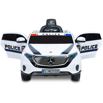 Masinuta electrica cu telecomanda Toyz MERCEDES-BENZ EQC POLICE 12V Alba - Alb