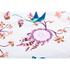 Paturica nou-nascut Sensillo Minky Wrap Retro Birds Pink 80x80 cm - Roz
