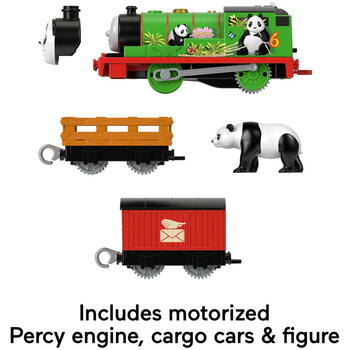 Mattel Thomas Locomotiva Motorizata Safari Panda Percy