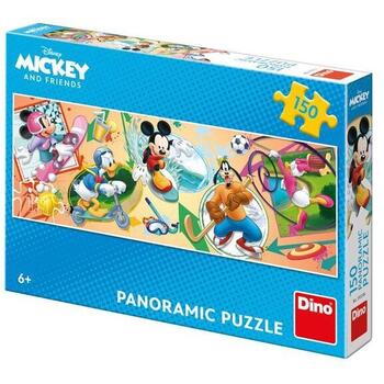 Dino Puzzle - Mickey si prietenii la ora de sport (150 piese)